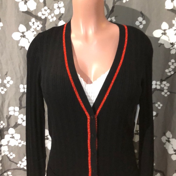 NWT JUICY COUTURE Black Duster Sweater Coat Jacket - Picture 4 of 8